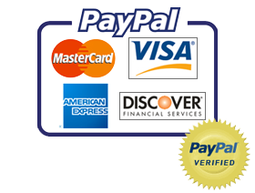We accept Paypal and credit card